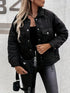 Damen Winterjacke mit langen Ärmeln und Knopfdetails